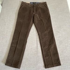 Banana Republic Corduroy Vintage Straight Pants Men 34x32 Chocolate Brown NWT